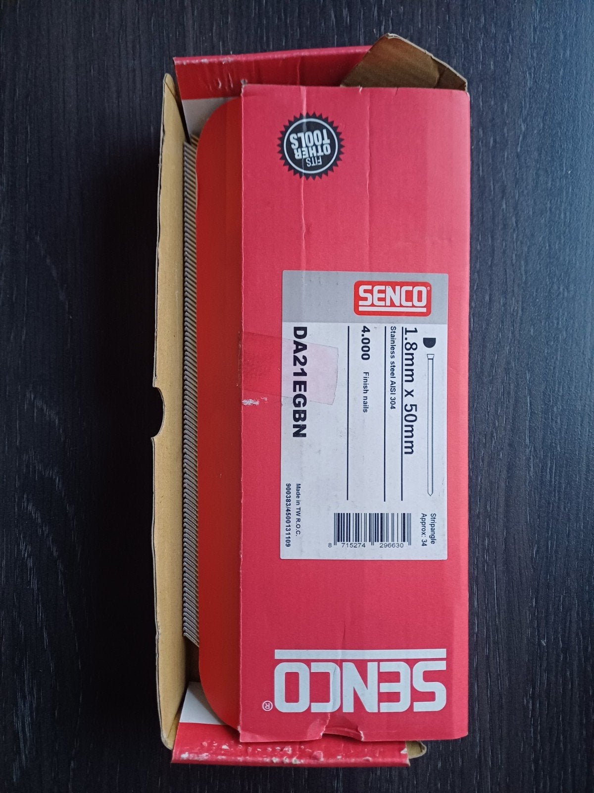 Senco spijkers 1.8 x 50mm 1700 stuks, Ophalen, Nieuw, 50 tot 100 mm, Spijkers