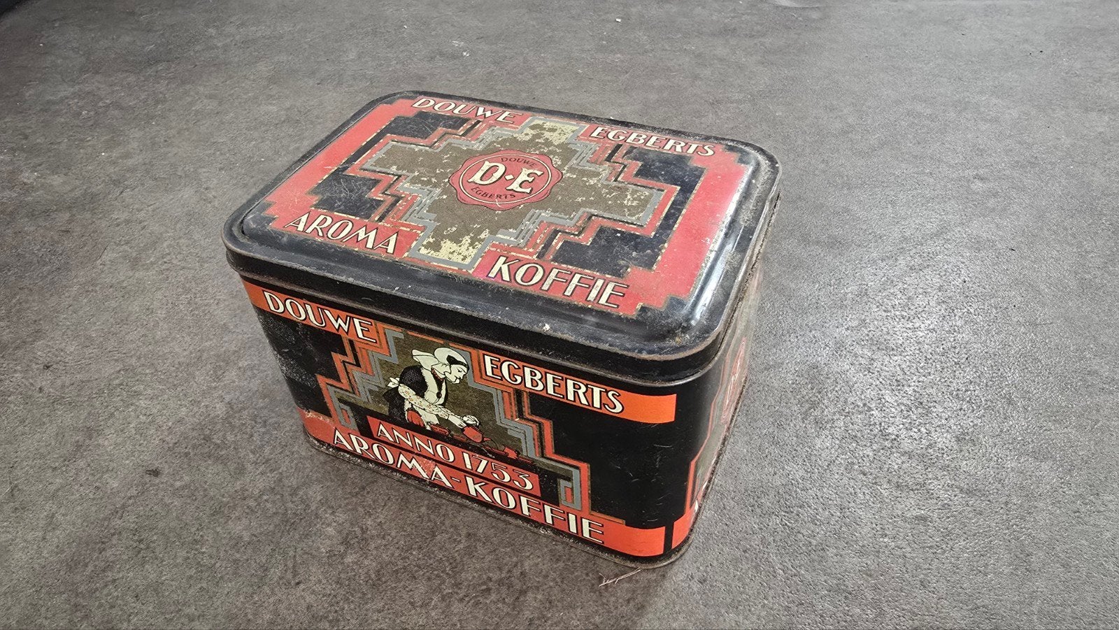 Vintage Douwe Egberts Aroma Koffie blik, Ophalen of Verzenden