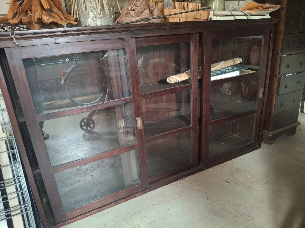Boven stuk dressoirkast, Ophalen, Met plank(en), Gebruikt, Glas