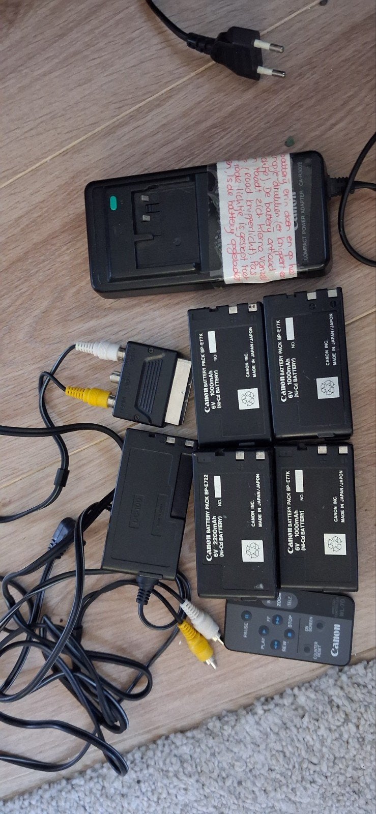 Canon UC1000 accessoires, accu's, adapter en afstandsbedieni, Gebruikt, Canon