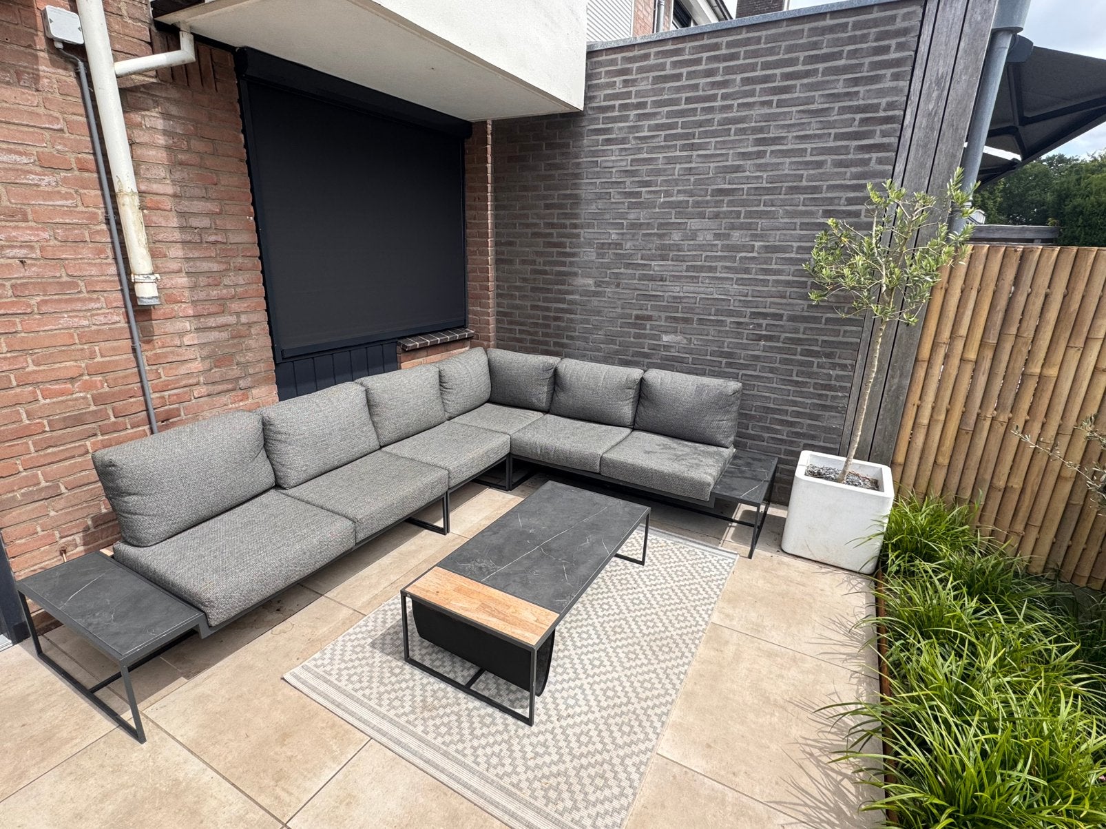 4 seasons outdoor patio loungeset, Tuin en Terras, Tuinsets en Loungesets, Ophalen, Bank, 8 zitplaatsen, Zo goed als nieuw