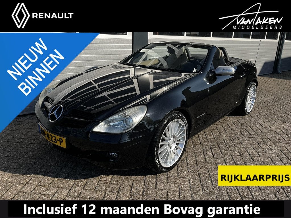 Mercedes-Benz SLK-klasse 200 Kompressor, Auto's, Mercedes-Benz, 12 maanden, Achterwielaandrijving, Gebruikt, Beige