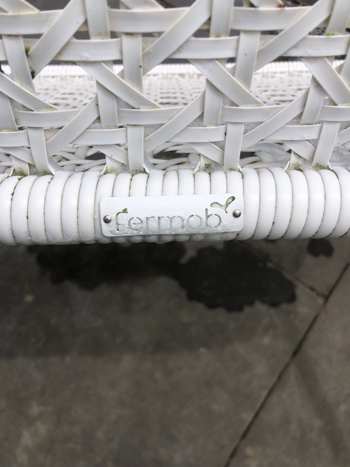 Fermob  bank - wit, Ophalen, Gebruikt, Aluminium, Fermob