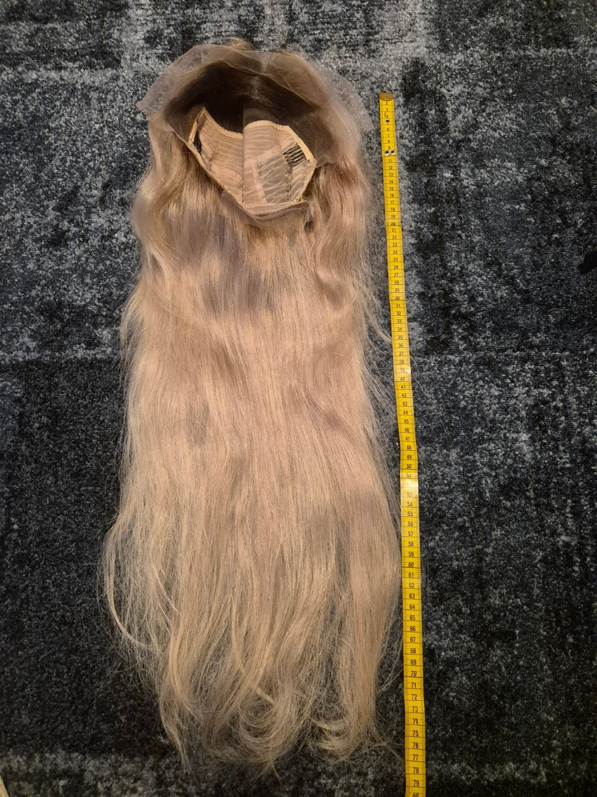 lange pruik echt haar lace wig haarwerk blond, Ophalen of Verzenden, Nieuw, Pruik of Haarverlenging