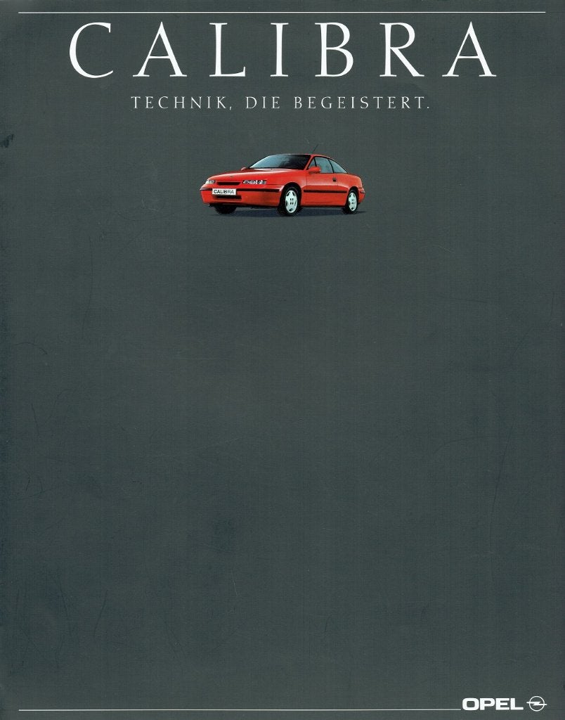 Folder Opel Calibra (1989), Verzenden, Gelezen, Opel