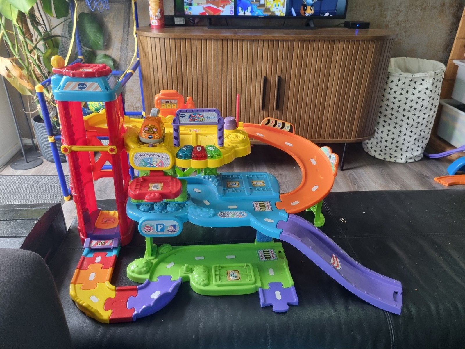 VTech Toet Toet Auto's Takelwagen met Garage, Ophalen, Gebruikt, 2 tot 4 jaar