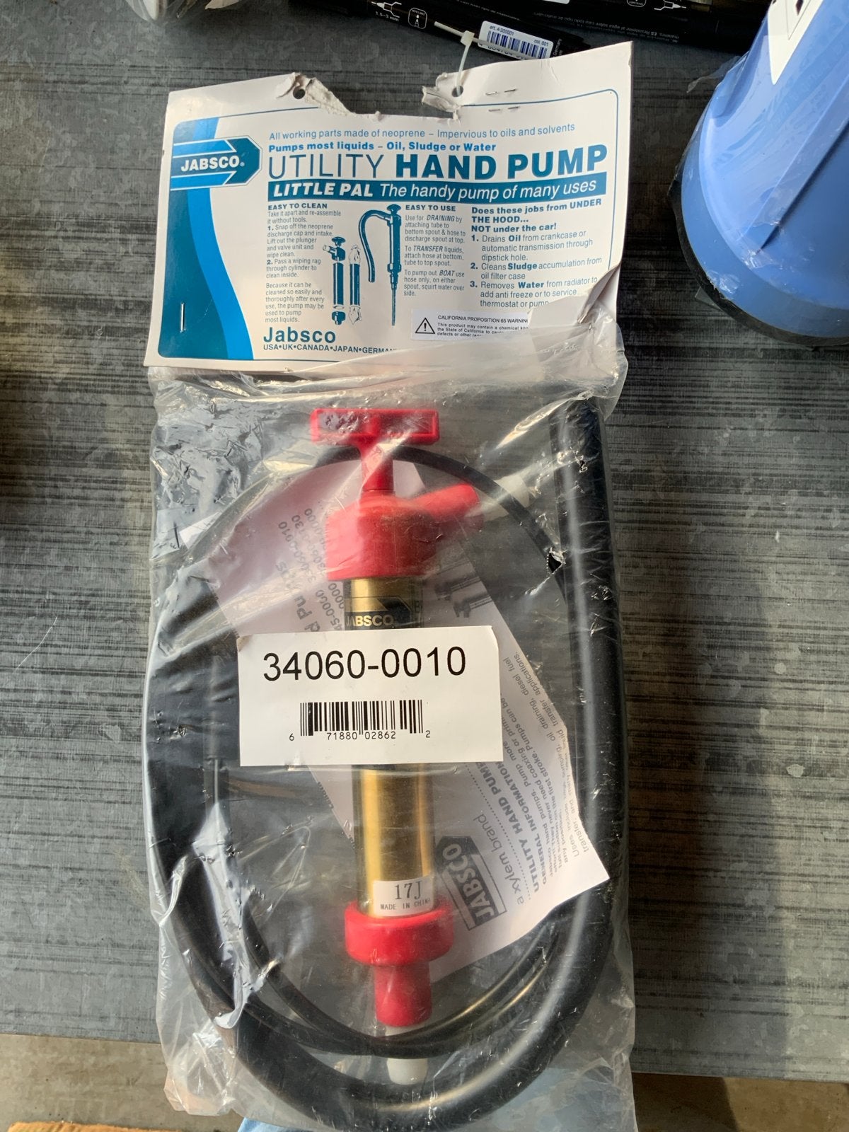 Jabsco Utility Hand Pomp - Olie, Slib of Water, Ophalen of Verzenden, Nieuw