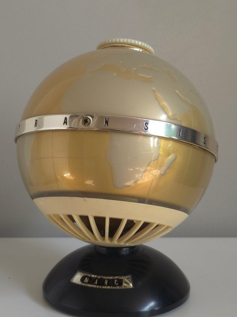 Vintage Marc NTR-6G Globe Transistor Radio Jaren 60, Gebruikt, -, -, Marc