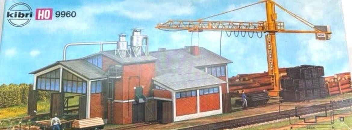 Kibri H0 9960 Zagerij met Interieur - Modelbouwkit, Ophalen of Verzenden, Nieuw, Brug, Tunnel of Gebouw, Overige merken