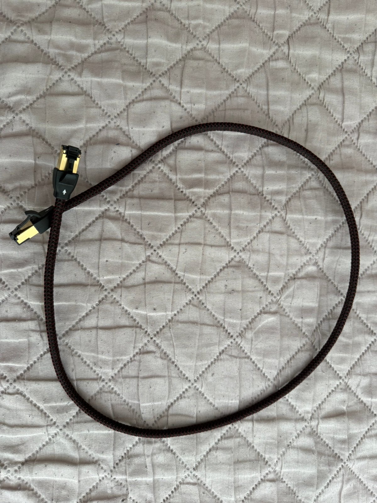 Audioquest cinnemon ethernet 0,75 meter, Ophalen of Verzenden, Zo goed als nieuw, Minder dan 2 meter, Overige kabels