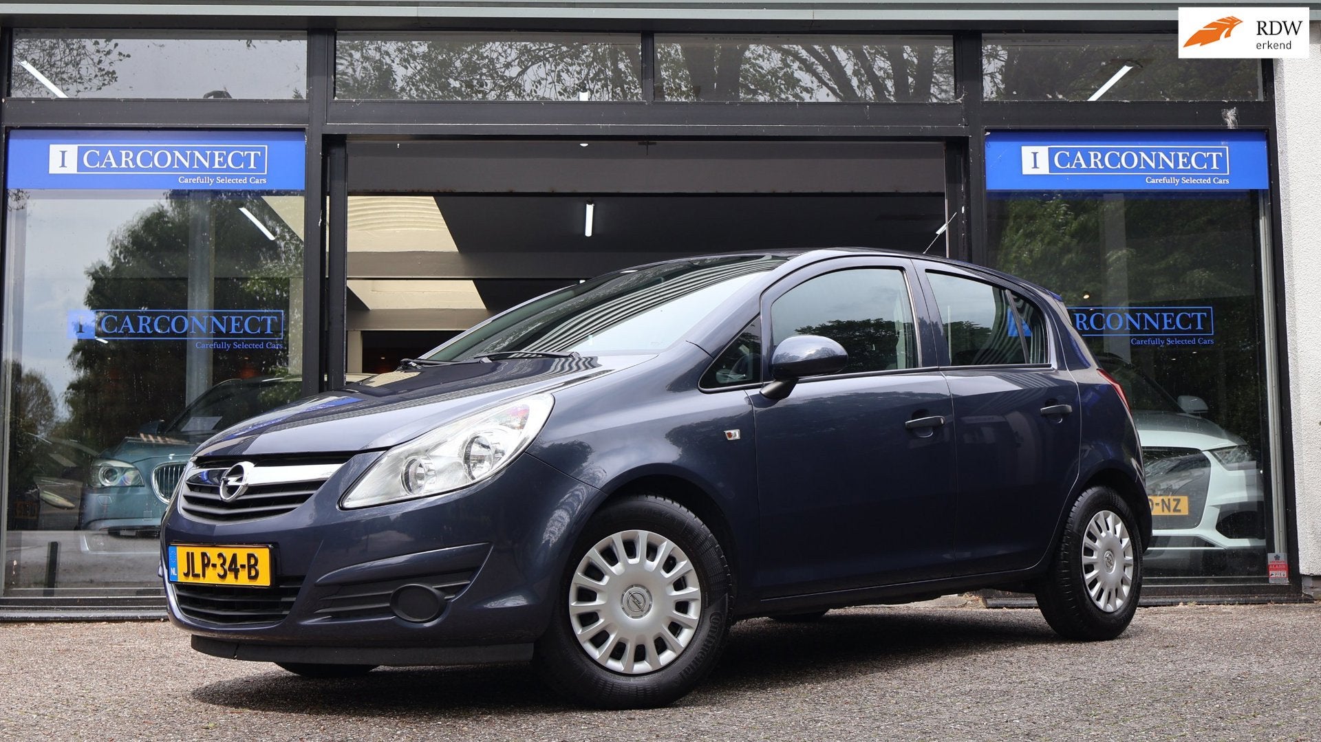 Opel Corsa 1.2-16V Selection 80pk|5drs|AUX|APK|Nette auto, Voorwielaandrijving, Stof, Gebruikt, Zwart