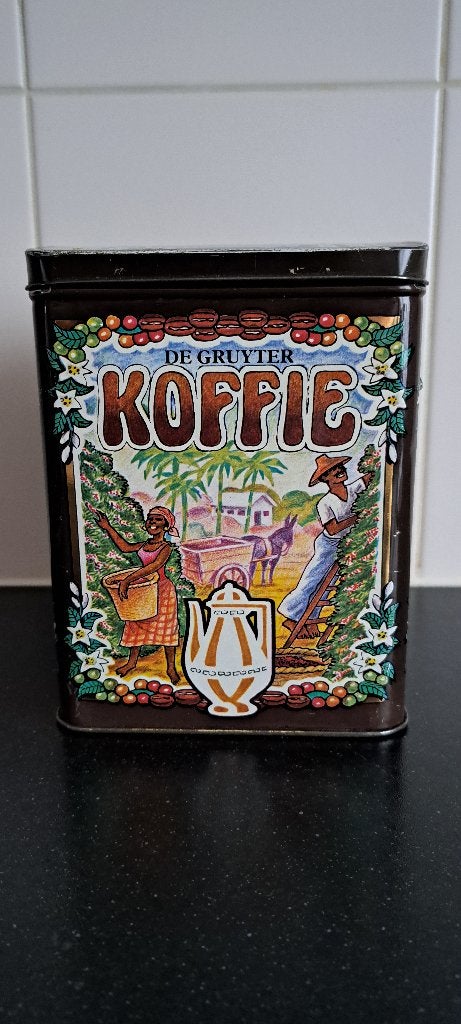 De Gruyter koffieblik, Verzamelen, Ophalen of Verzenden, Gebruikt, Koffie, Overige merken