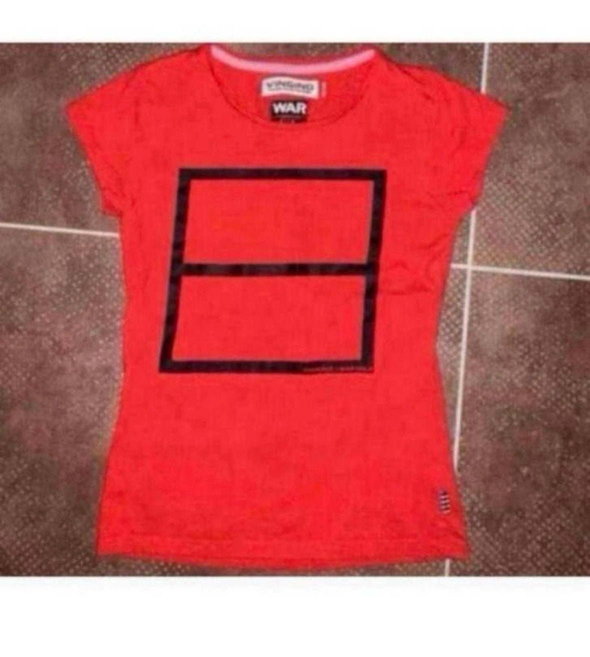 Vingino shirt rood met print maat 152, Kinderen en Baby's, Ophalen of Verzenden, Gebruikt, Jongen of Meisje, Shirt of Longsleeve