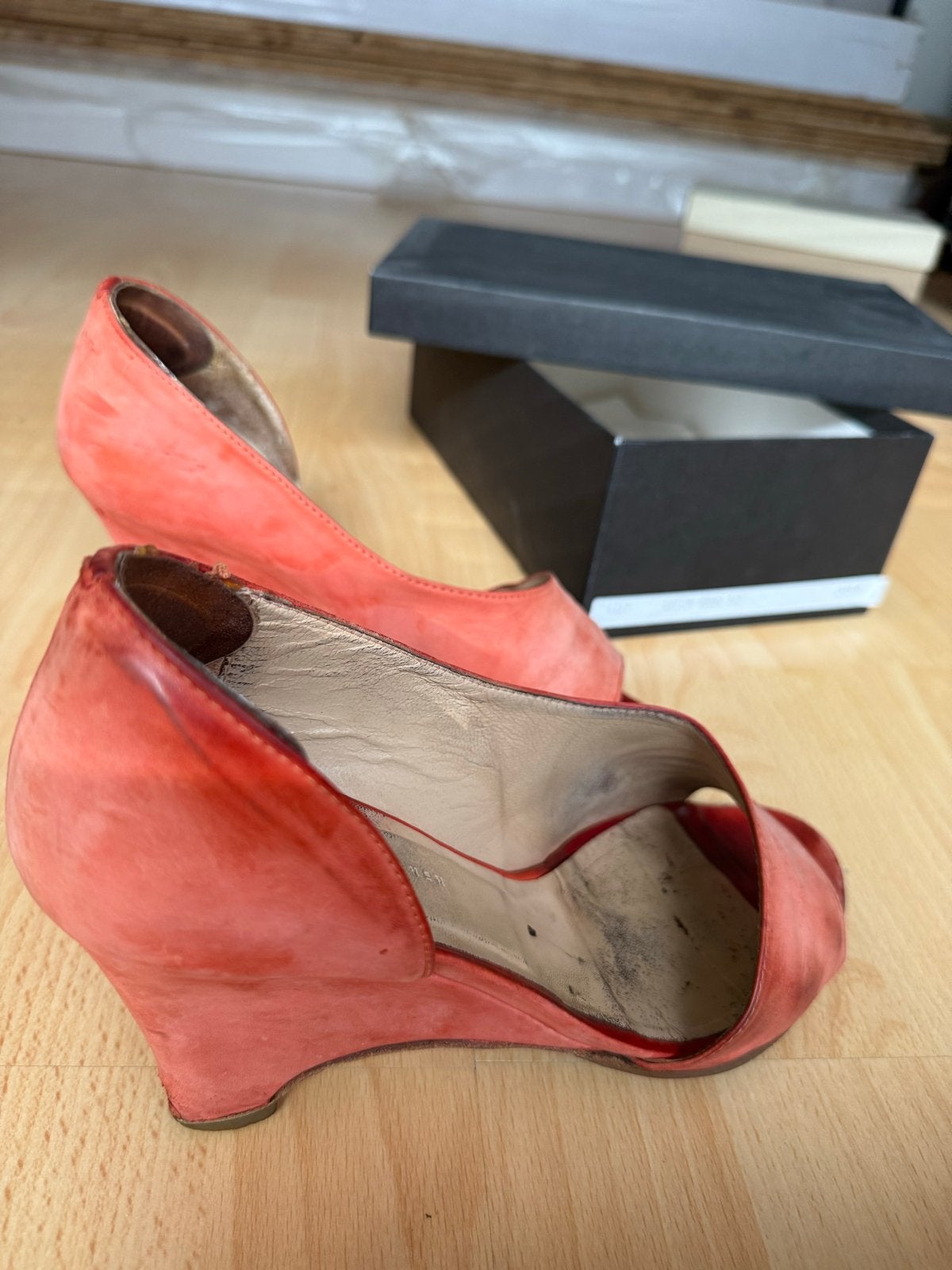 Hesther van Eeghen Cotton Risso design schoenen - Maat 39+, Ophalen of Verzenden, Gedragen, Oranje, Sandalen of Muiltjes