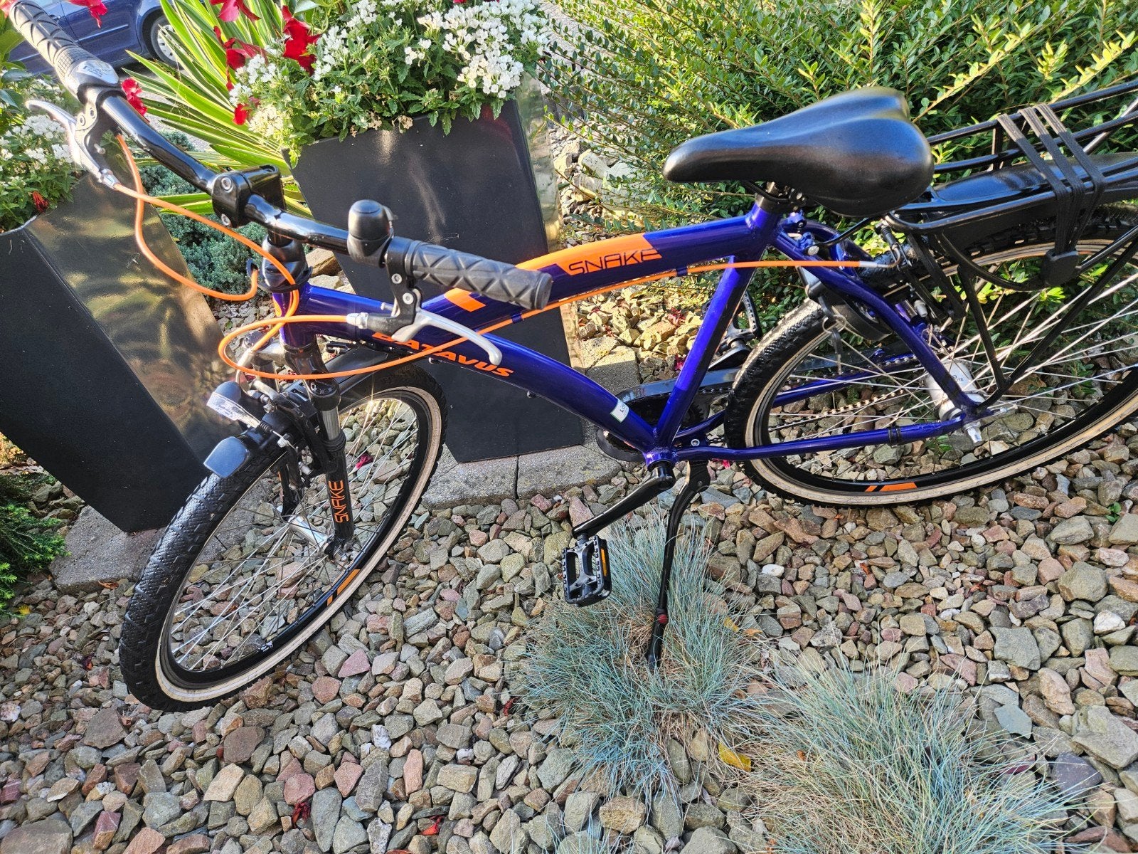 BIJNA NIEUWE BATAVUS SNAKE/ALPINA TRIAL LOOK 26INCH HOOGSTE, Terugtraprem, Versnellingen, Zo goed als nieuw, Batavus Snake/ Alpina Trial 48 Frame grootste jongensfiets