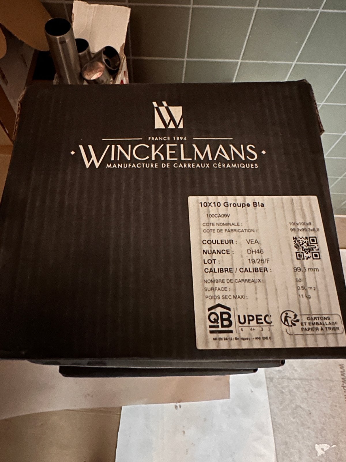 Originele Winckelmans tegels 10x10 Australian Green, Ophalen, Keramiek, Nieuw, Minder dan 20 cm