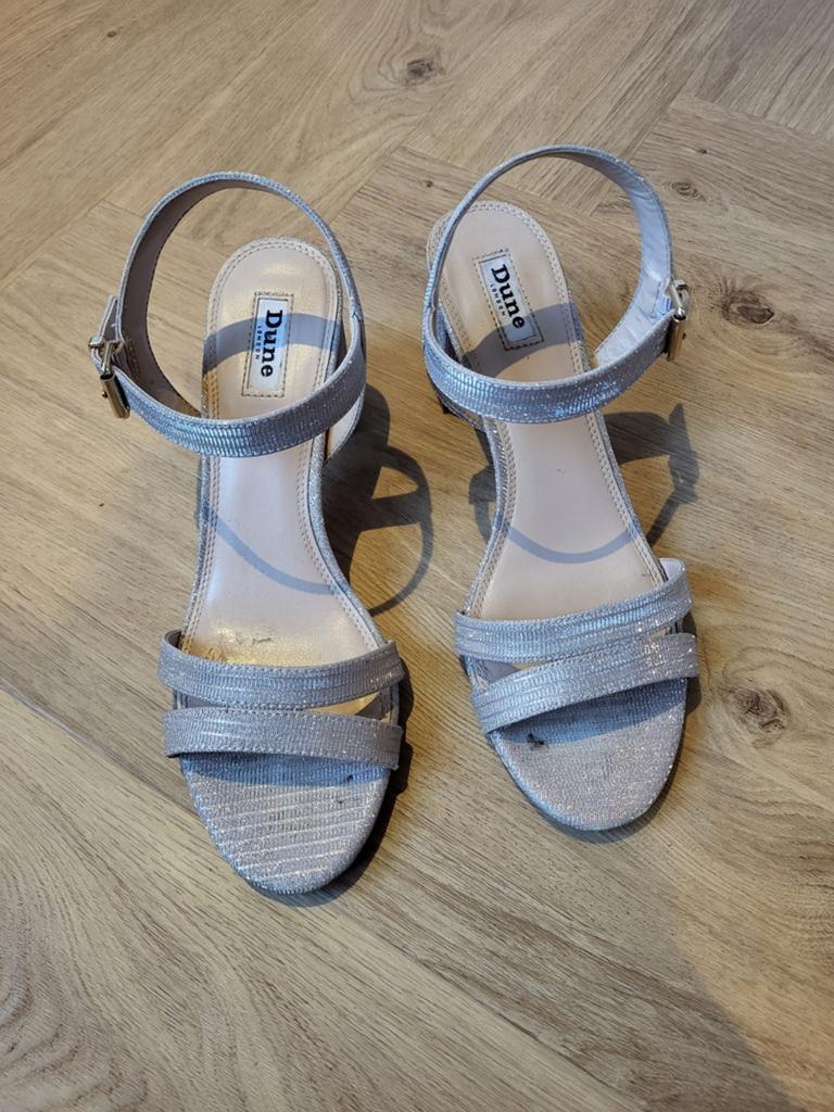 Dune sandalen Merisa maat 41 rosé goud, Overige kleuren, Zo goed als nieuw, Dune, Sandalen of Muiltjes