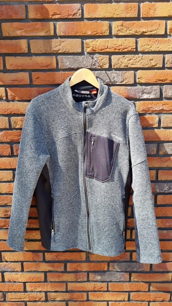 Spyder Fleecepullover maat L, Kleding | Heren, Jassen | Zomer, Gedragen, Maat 52/54 (L), Grijs, Ophalen of Verzenden
