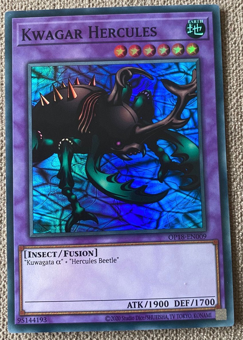 Yu-Gi-Oh! Kwagar Hercules OP18 Tournament Promo !, Hobby en Vrije tijd, Verzamelkaartspellen | Yu-gi-Oh!, Ophalen of Verzenden