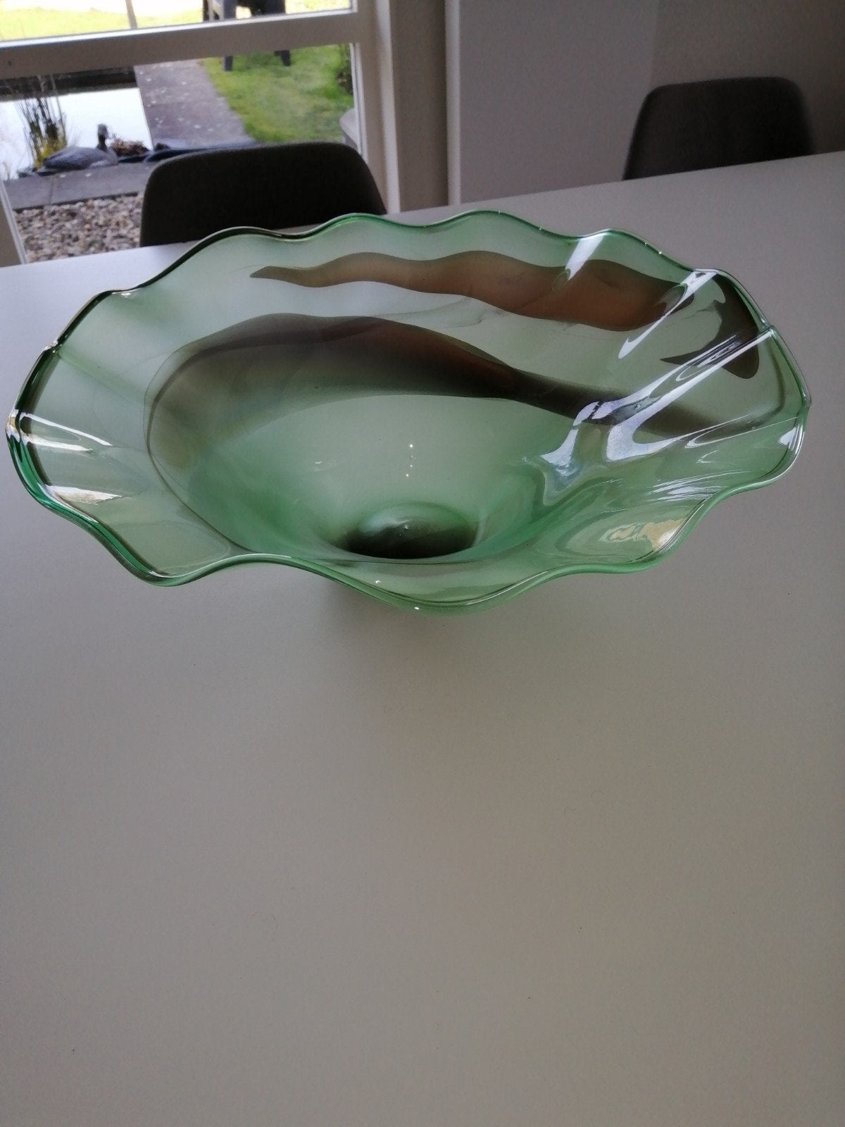 Vintage zware art deco schaal, Antiek en Kunst, Ophalen of Verzenden