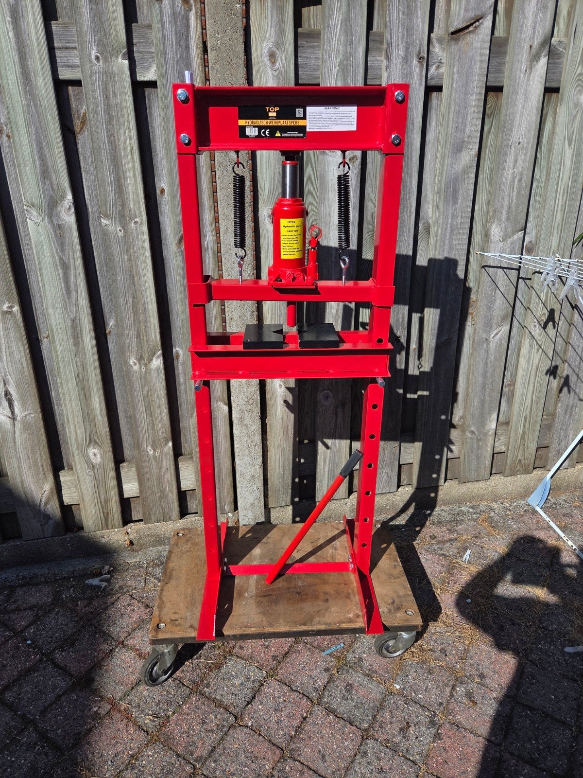 Hydraulische Werkplaatspers 12 Ton - nieuw, Doe-het-zelf en Verbouw, Ophalen, Nieuw