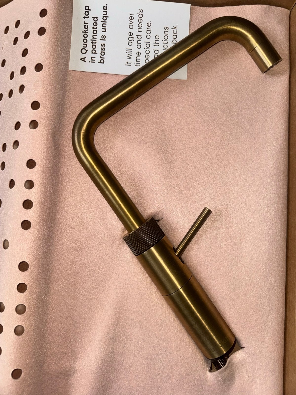 Quooker Fusion Square PTB losse kraan - Patinated Brass, Ophalen of Verzenden, Nieuw, Kraan