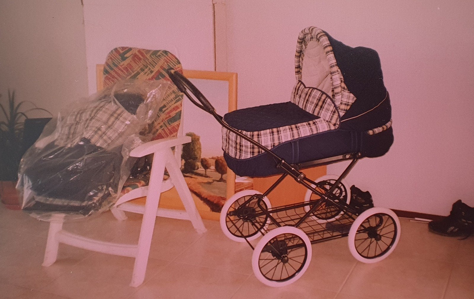 Vintage Kinderwagen met Reiswieg - Klassiek Design, Gebruikt, Combiwagen, Met reiswieg, Ophalen