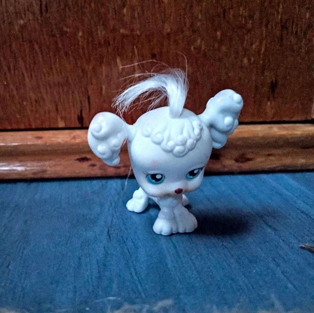 Lps witte poedel met haar #017, Ophalen of Verzenden, Zo goed als nieuw