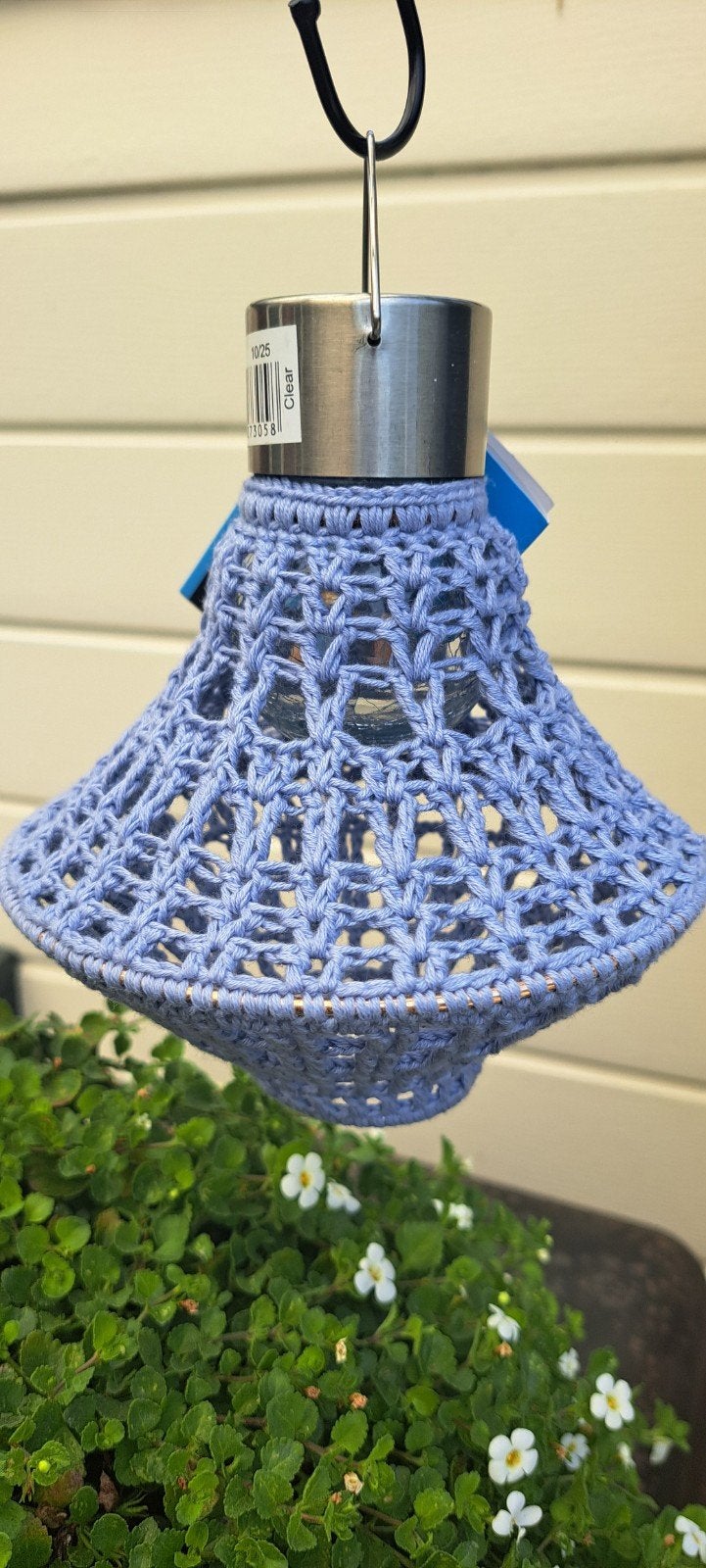 Gehaakt Solar Tuinlampje - Uniek en Sfeervol, Minder dan 50 watt, Nieuw, Ophalen of Verzenden, Hanglamp