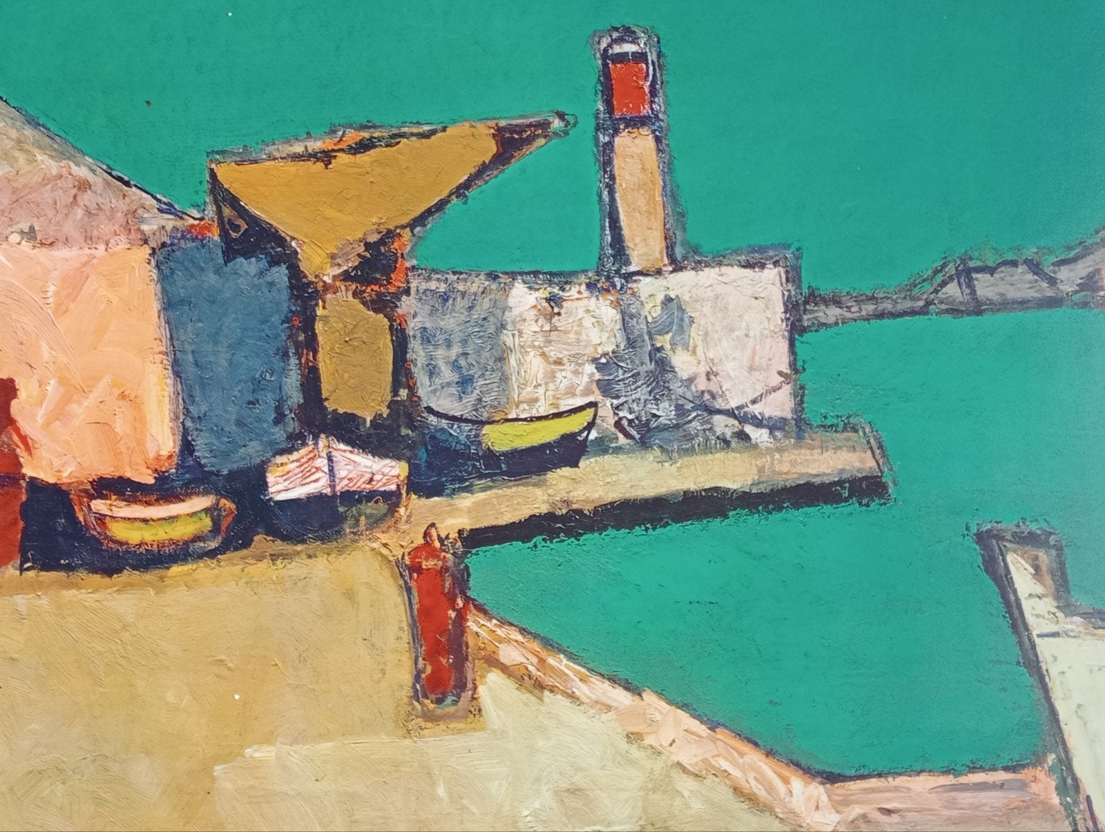 Wim Oepts Havengezicht, Antiek en Kunst, Kunst | Overige Kunst, Ophalen of Verzenden