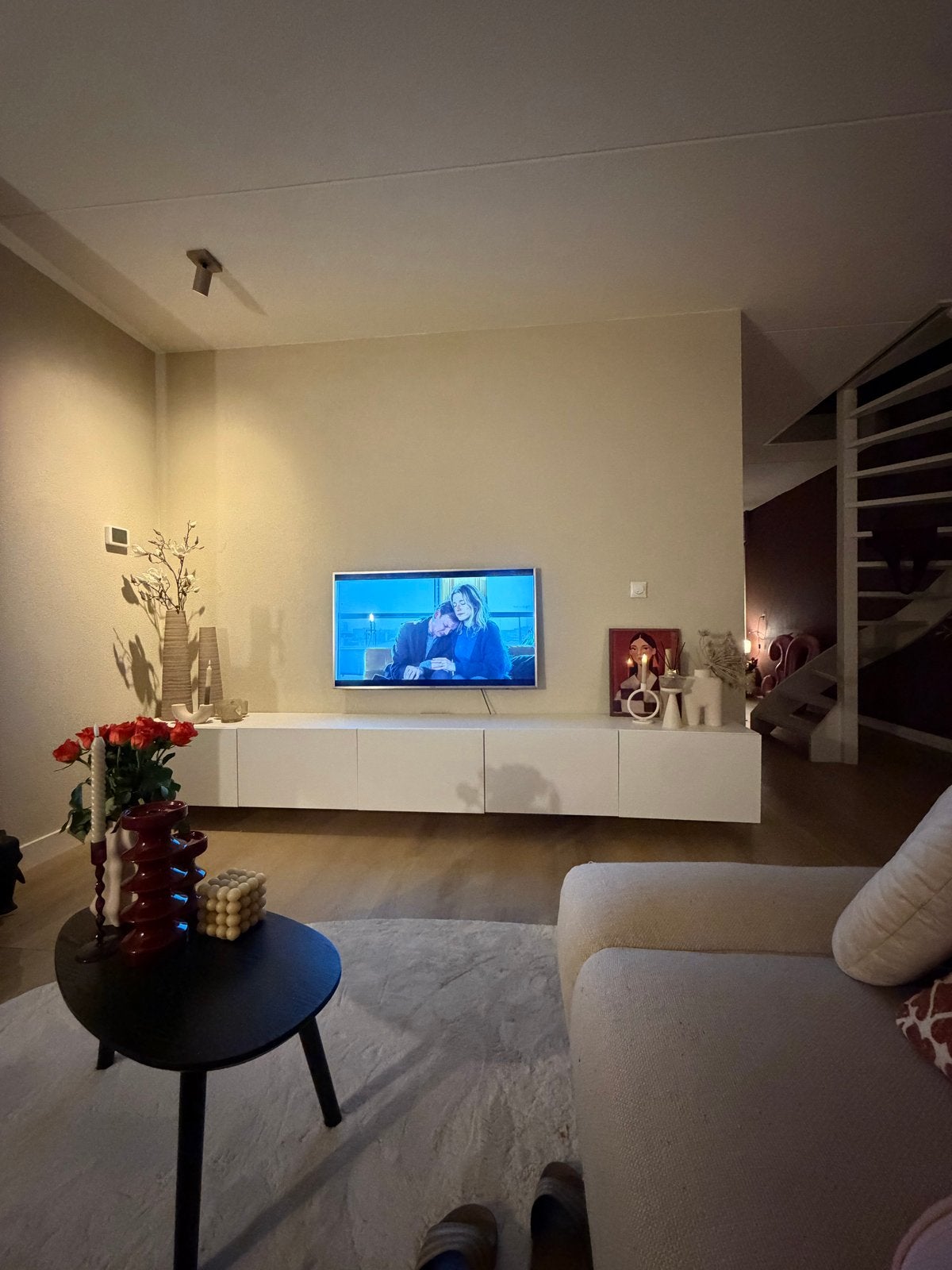 IKEA BESTA TV-meubel - 5 kasten, z.g.a.n. met ophangsysteem, Ophalen, Zo goed als nieuw, 200 cm of meer, Minder dan 100 cm