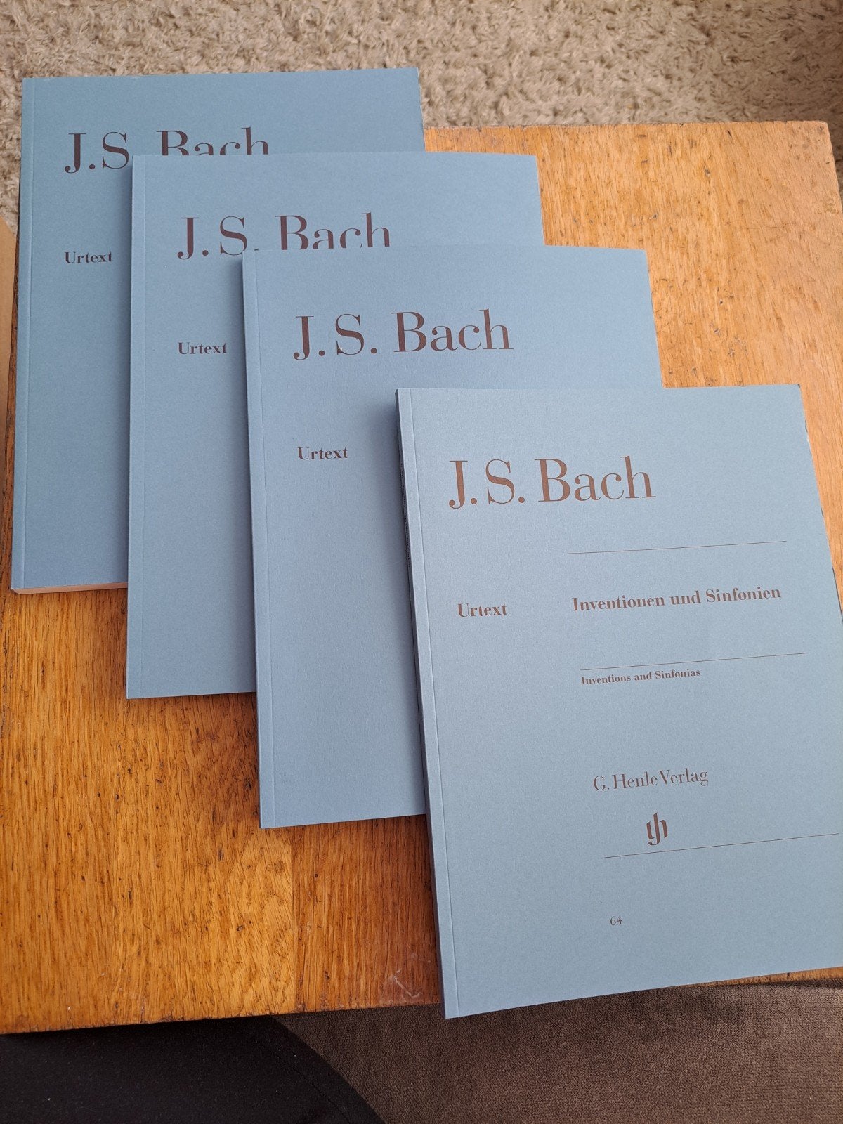 J.S. Bach bladmuziek - G. Henle Verlag (Urtext), Klassiek, Les of Cursus, Nieuw, Ophalen of Verzenden