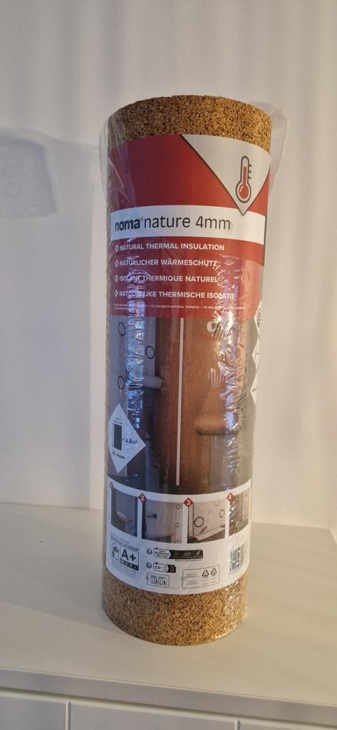 3 rollen Noma Nature Kurk Isolatie 4mm - 2,5m², Minder dan 4 cm, Nieuw, Ophalen of Verzenden, Minder dan 5 m²