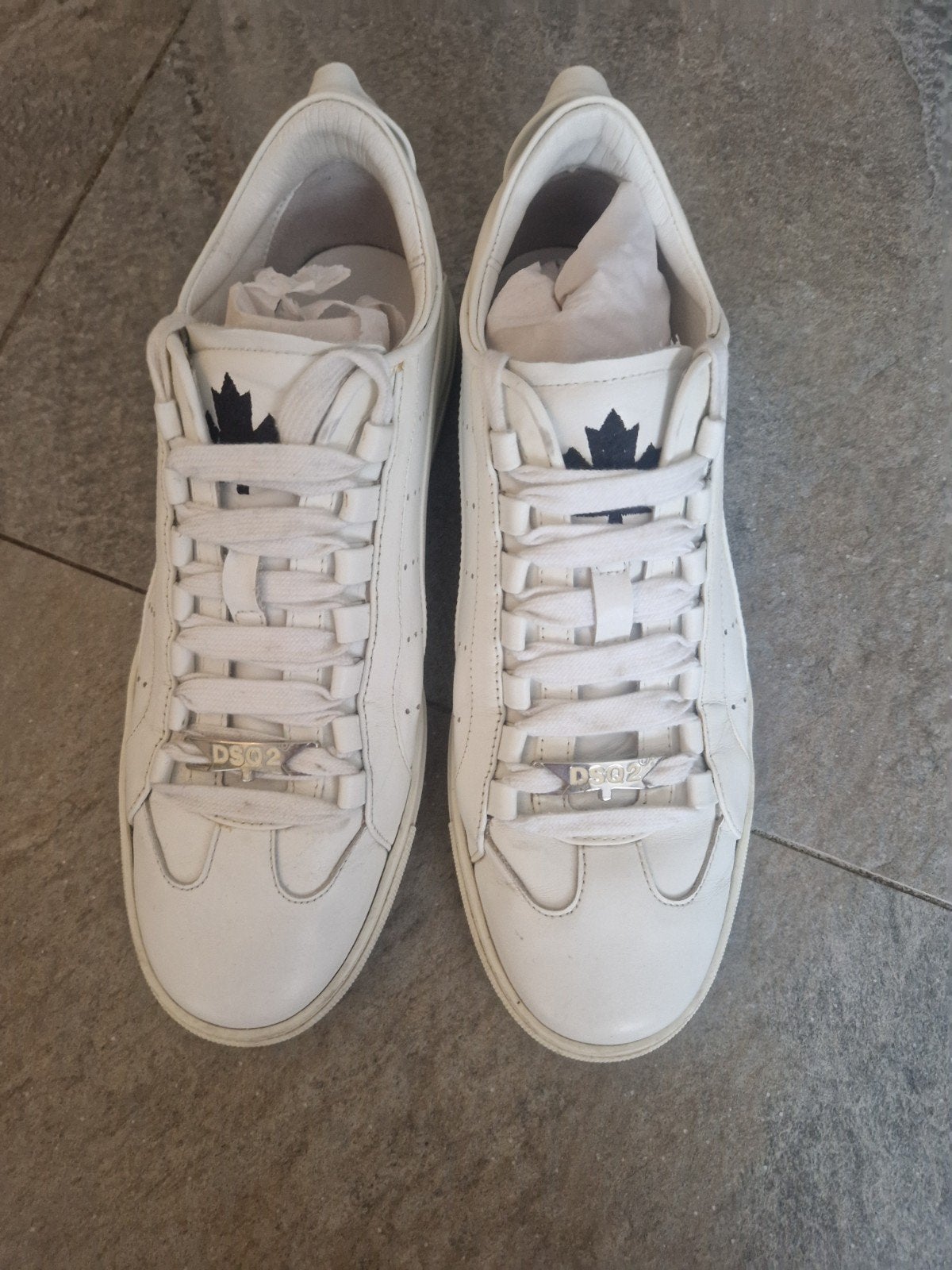 Dsquared2 Witte Sneakers ZGAN, Ophalen, Dsquared2, Wit, Sneakers of Gympen
