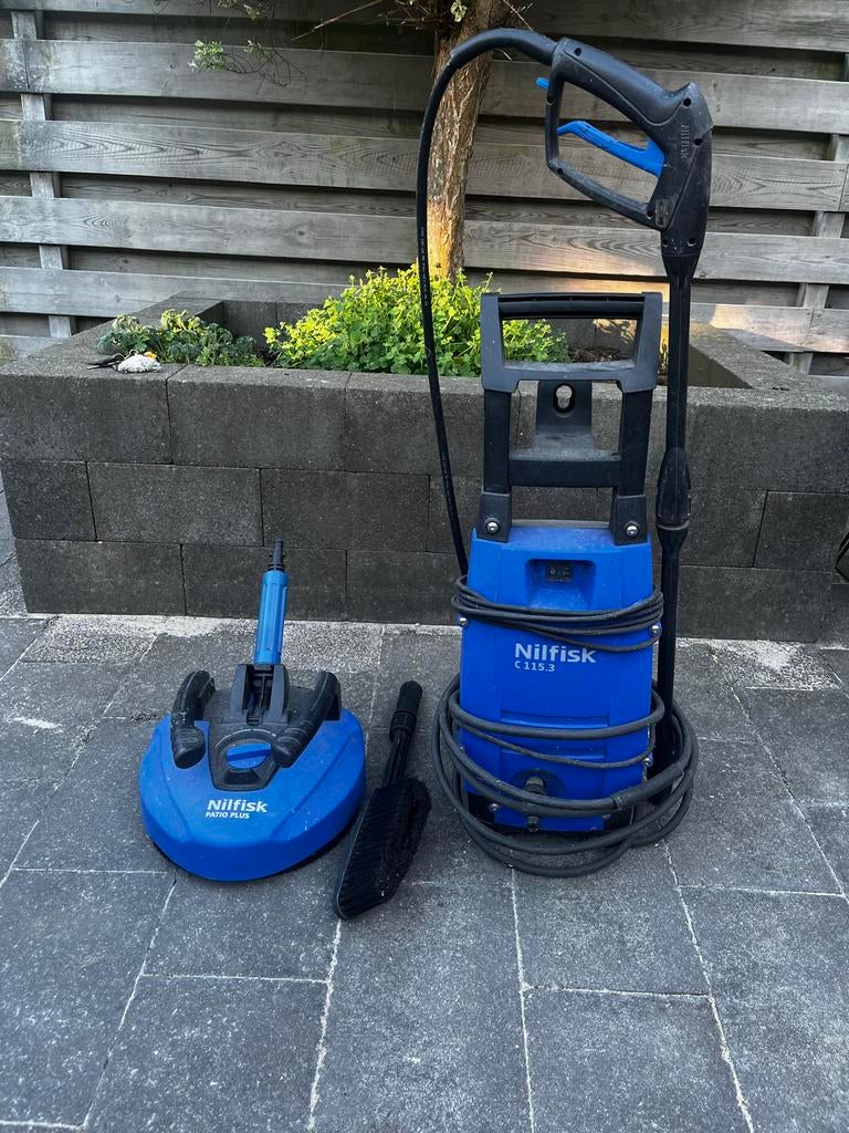 Nilfisk C115.3 Hogedrukreiniger met Patio Plus, Tuin en Terras, Hogedrukreinigers, Ophalen, Gebruikt, Elektrisch, Met autostop en -start