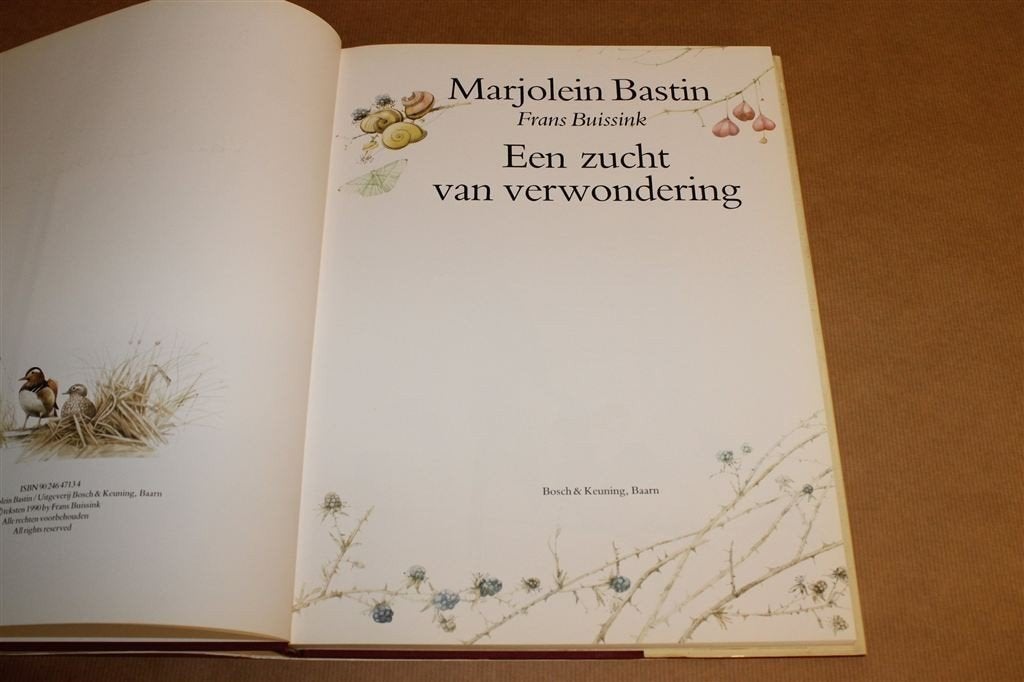 Marjolein Bastin een Zucht van Verwondering — Rijk Geïll., Ophalen of Verzenden, Gelezen