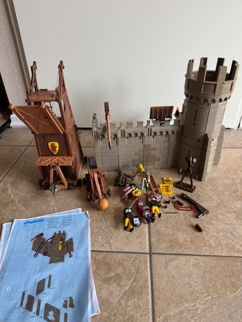Playmobil Knights 3123 - Castle Assault & siege tower, Ophalen of Verzenden, Gebruikt