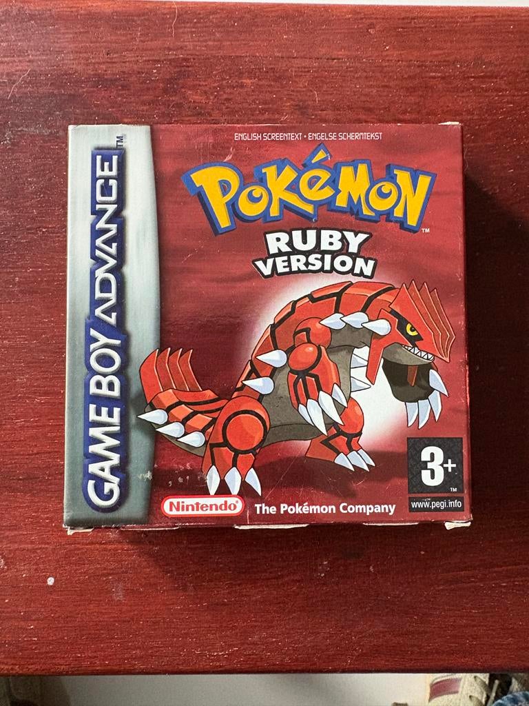 Pokemon Ruby (GBA) met originele doos, Avontuur en Actie, 1 speler, Ophalen of Verzenden, Zo goed als nieuw