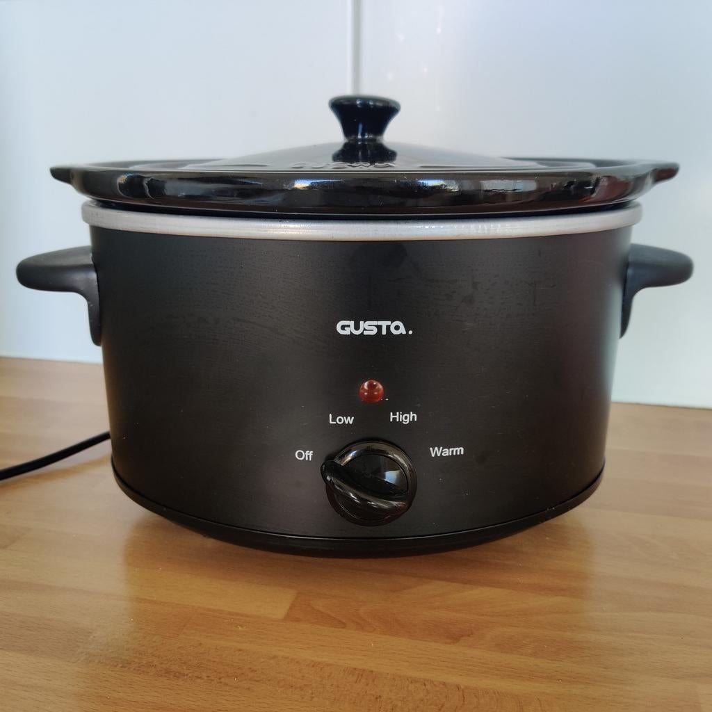 Gusta slowcooker 3,5 liter, Witgoed en Apparatuur, Slowcookers, Ophalen, Vaatwasmachinebestendig, Zo goed als nieuw