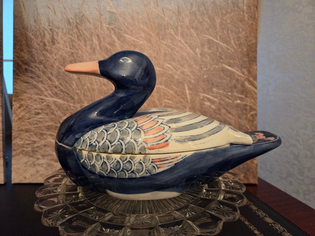 Chinese schaal eendterrine patevorm opbergschaal, Antiek en Kunst, Curiosa en Brocante, Ophalen of Verzenden
