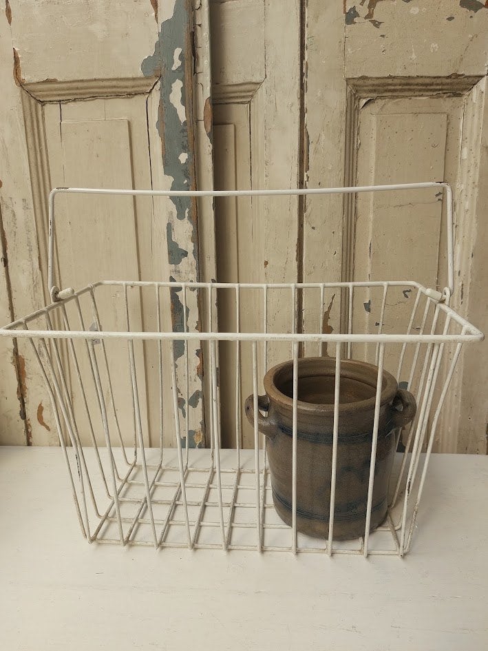 Vintage metalen draadmand, Ophalen of Verzenden