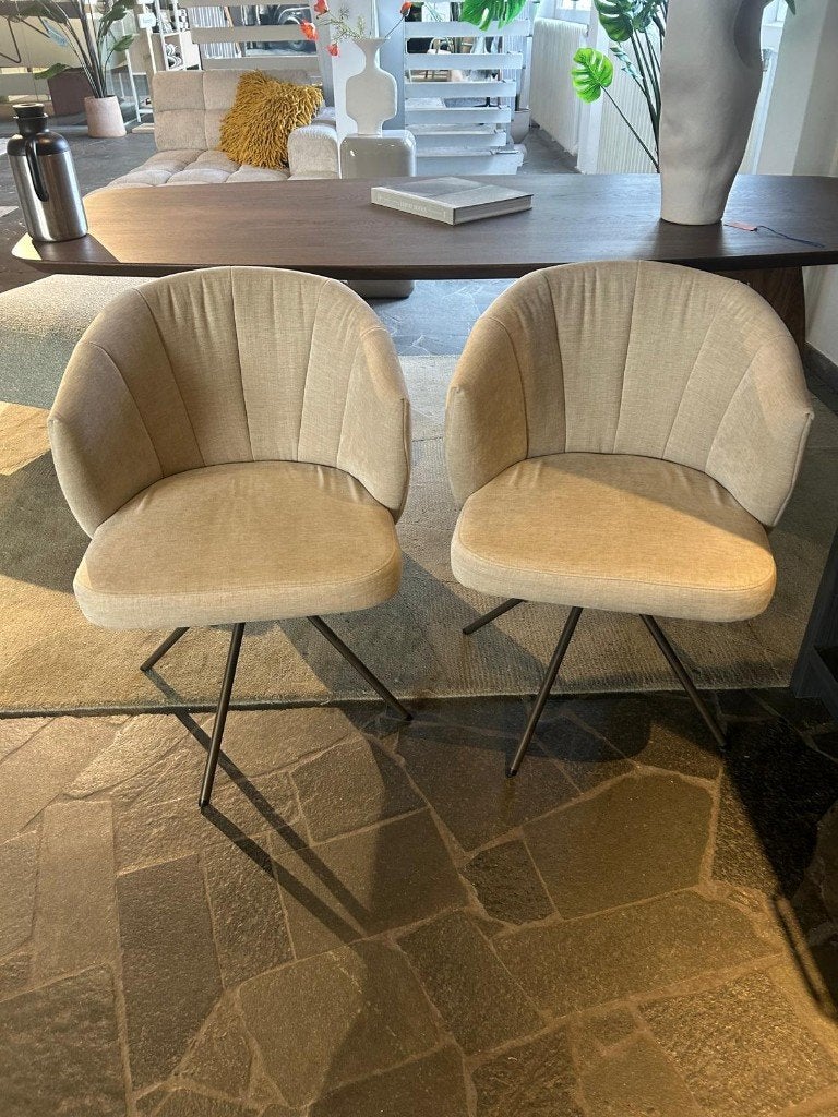 Dyyk - eetkamerstoel Eva - Beige 2x - Gloednieuw!, Ophalen, Twee, Overige kleuren, Nieuw