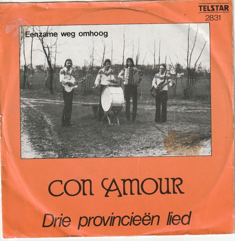 Con Amour -  Eenzame weg omhoog - drie provincien - Nr 47, Ophalen, Gebruikt, 7 inch, Levenslied of Smartlap