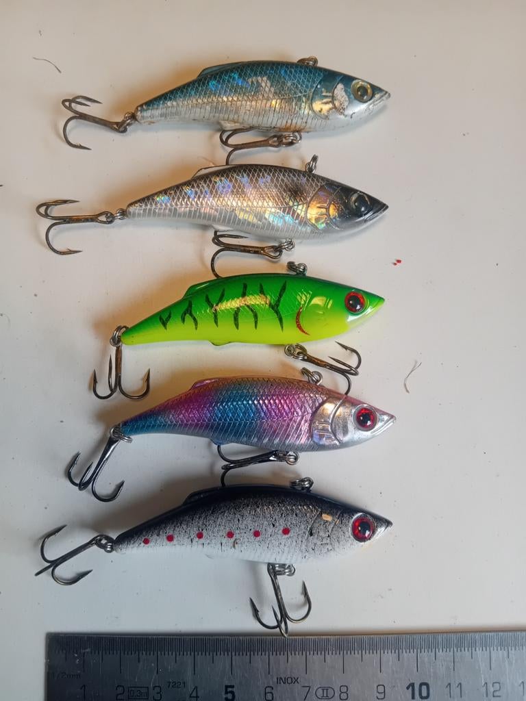 5x Spro Powercatcher VIB. Kunstaas, Ophalen of Verzenden, Zo goed als nieuw, Overige typen