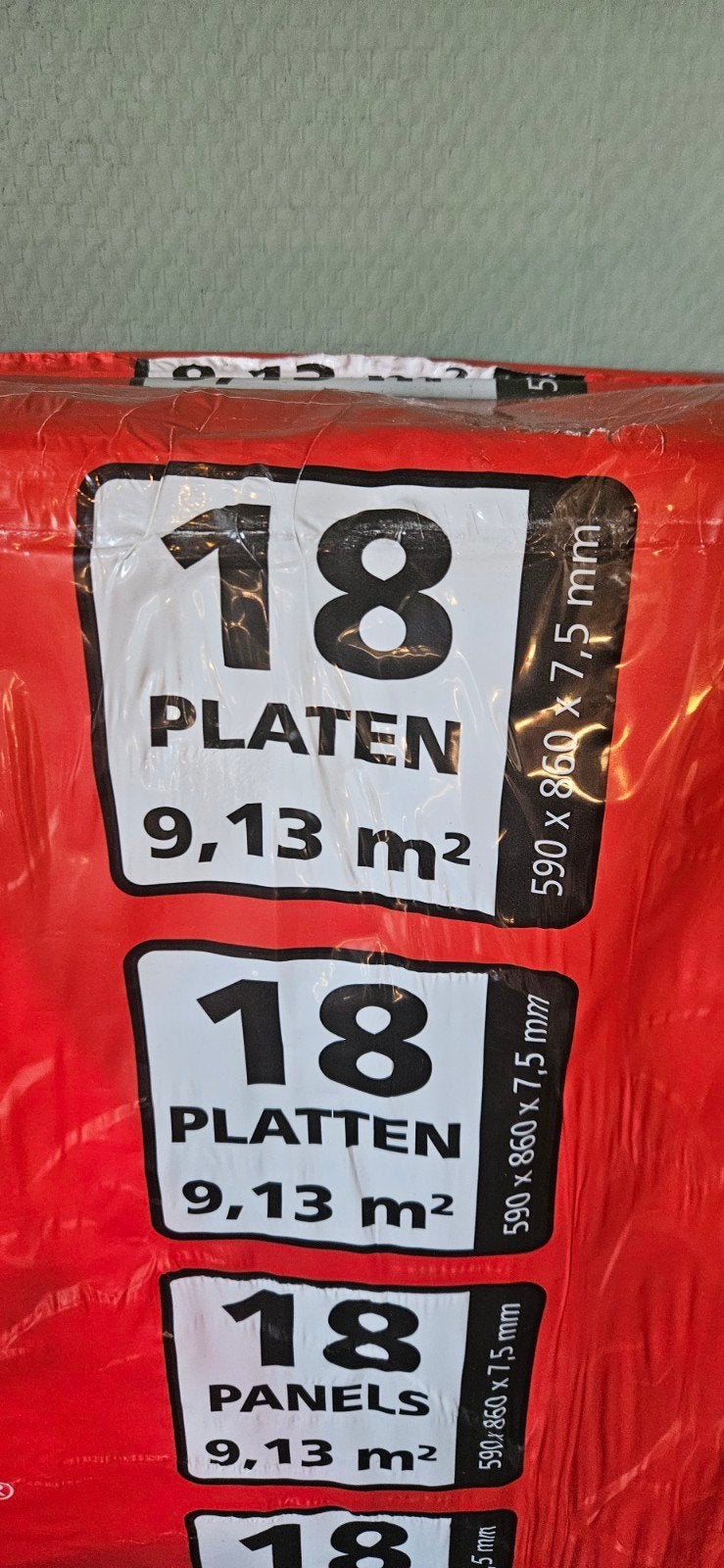 Thermofelt ondervloerplaten, Ophalen, 50 tot 100 cm, Nieuw, 50 tot 100 cm