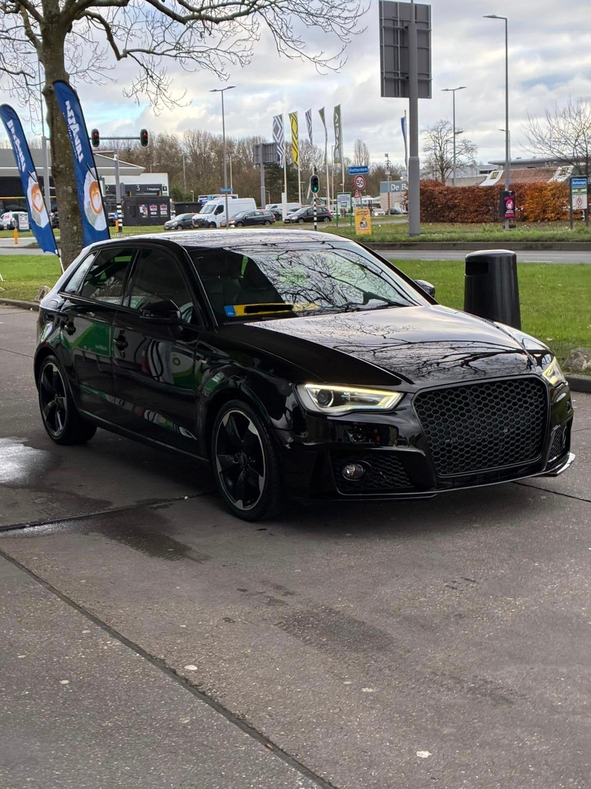Audi A3 1.4 103KW Sportback 2013 Zwart, Zwart, Leder en Stof, Zwart, 1395 cc