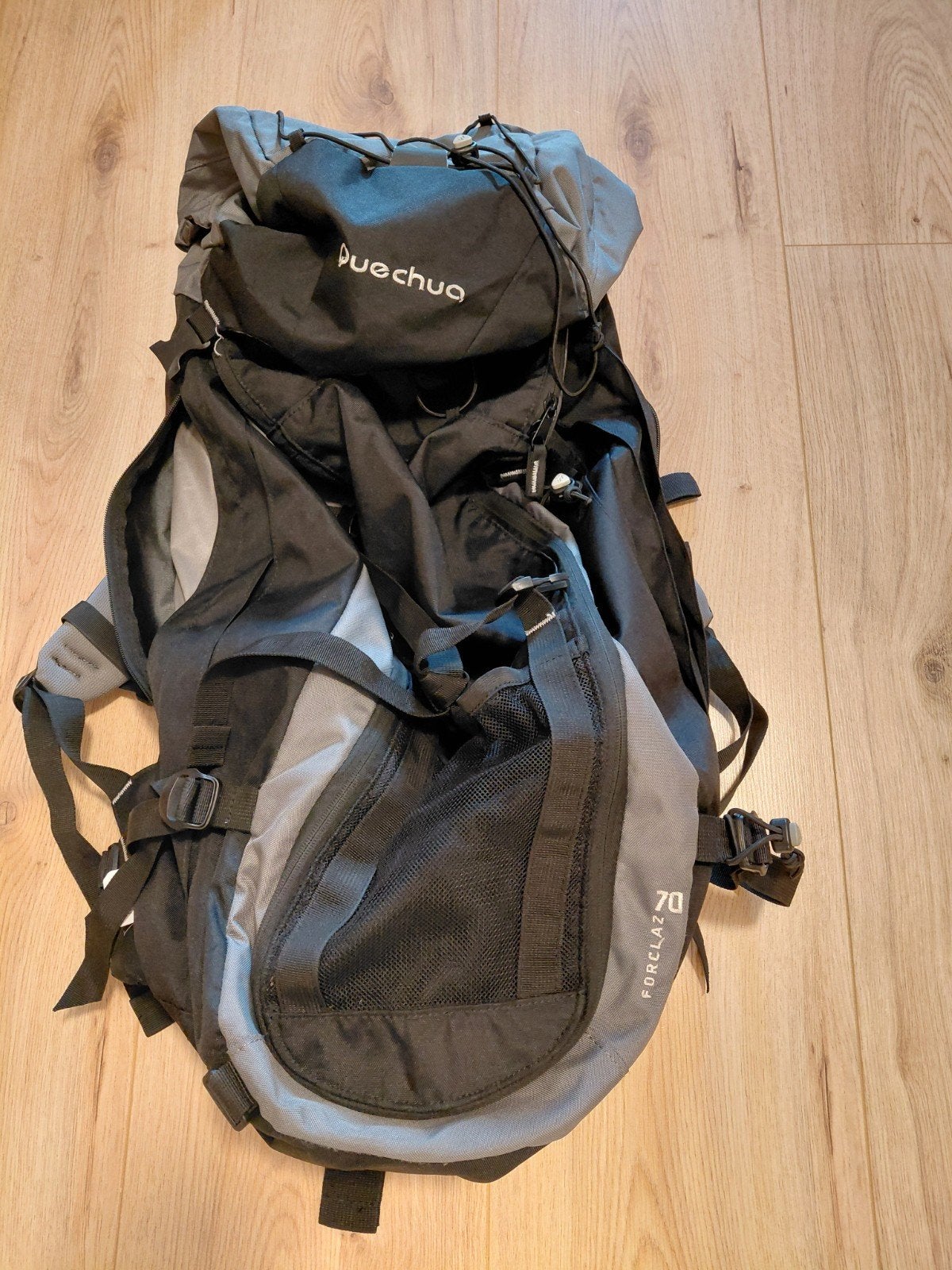 Quechua Forclaz Trekking Rugzak 70L, 40 cm of meer, Gebruikt, Trekking, 60 cm of meer
