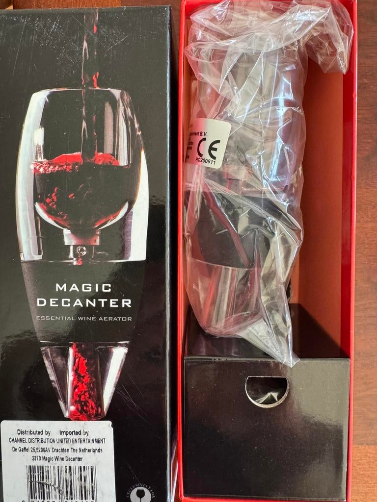 Magic decanter voor wijn ontluchting, Verzamelen, Wijnen, Verzenden, Nieuw, Overige gebieden, Overige typen