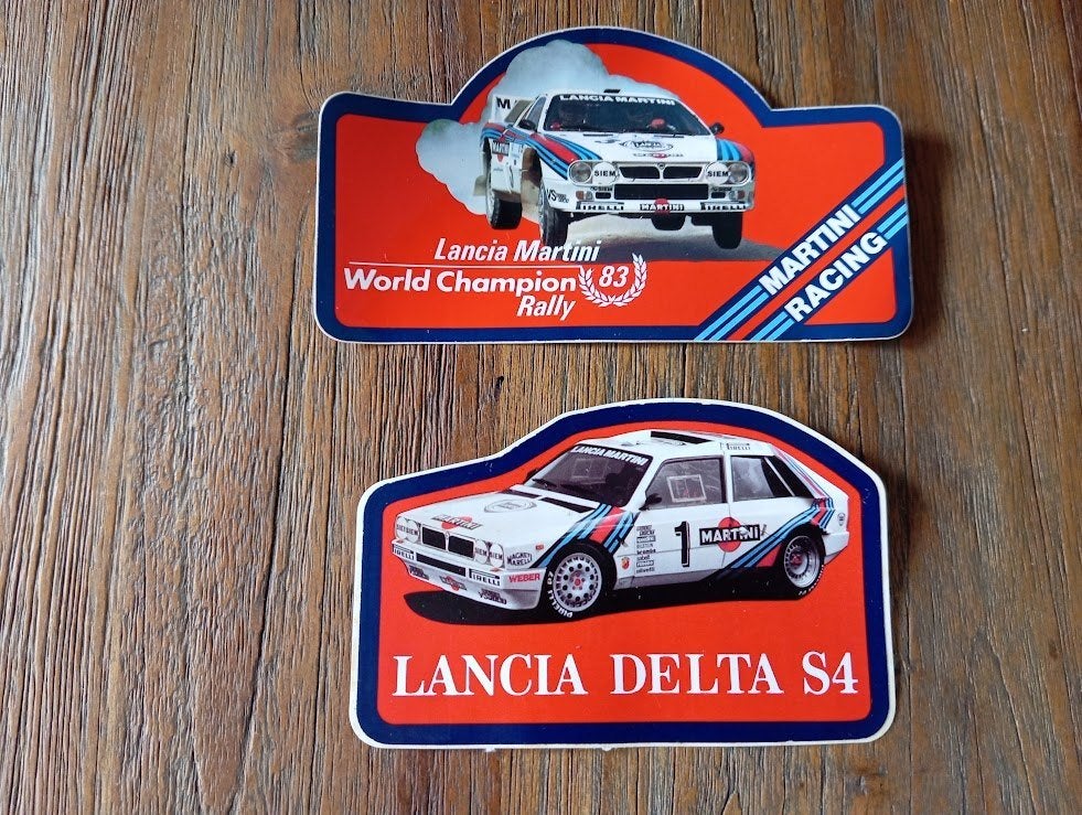 Stickers Lancia Martini en Lancia Delta S4, Verzenden, Zo goed als nieuw, Overige merken