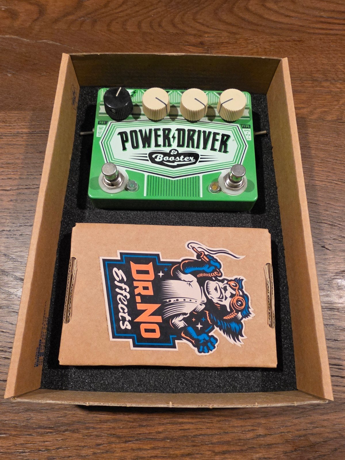 Dr. No Effects Power Driver & Booster gitaarpedaal, Muziek en Instrumenten, Ophalen of Verzenden, Zo goed als nieuw, Distortion, Overdrive of Fuzz